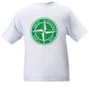 Hibs/Celtic These Colours Don't Run Green & White Star Design T-Shirt.