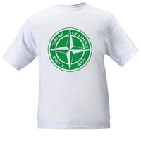 Image 2 of Hibs/Celtic These Colours Don't Run Green & White Star Design T-Shirt.