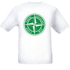 Hibs/Celtic These Colours Don't Run Green & White Star Design T-Shirt.