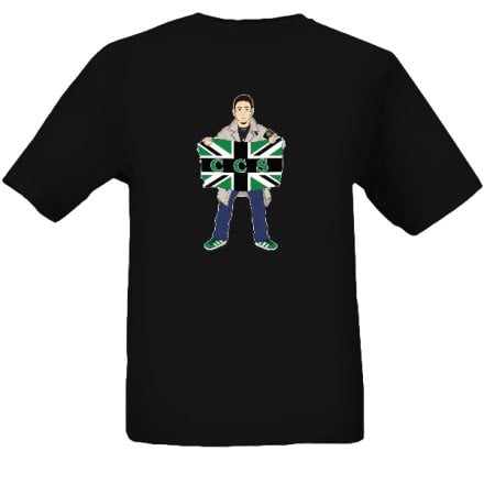 Hibs, Hibernian, CCS, Capital City Service, Casual with flag, Football Hooligans T-shirt