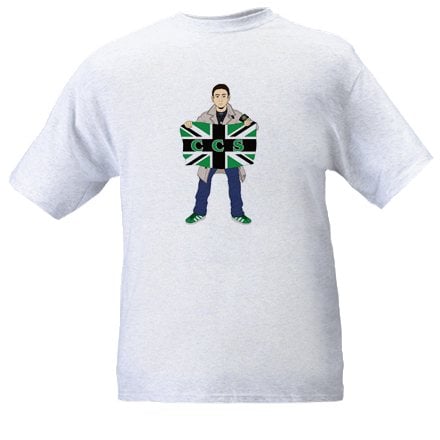 Hibs, Hibernian, CCS, Capital City Service, Casual with flag, Football Hooligans T-shirt
