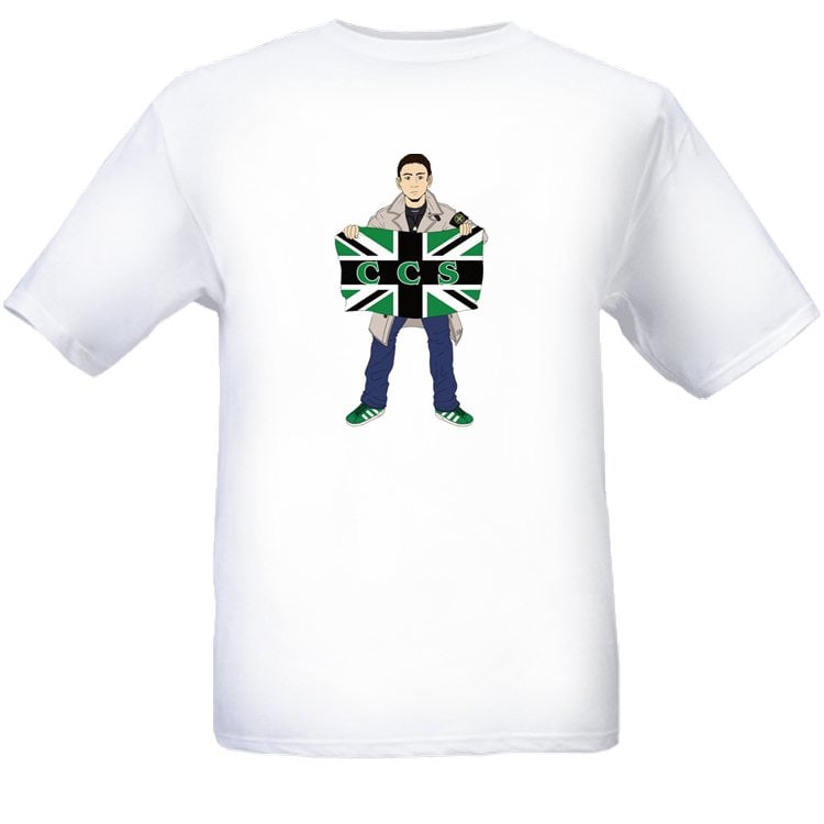 Hibs, Hibernian, CCS, Capital City Service, Casual with flag, Football Hooligans T-shirt