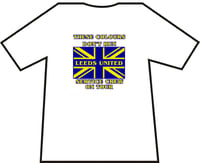White Leeds United, Service Crew On Tour T-Shirts. Various Sizes.