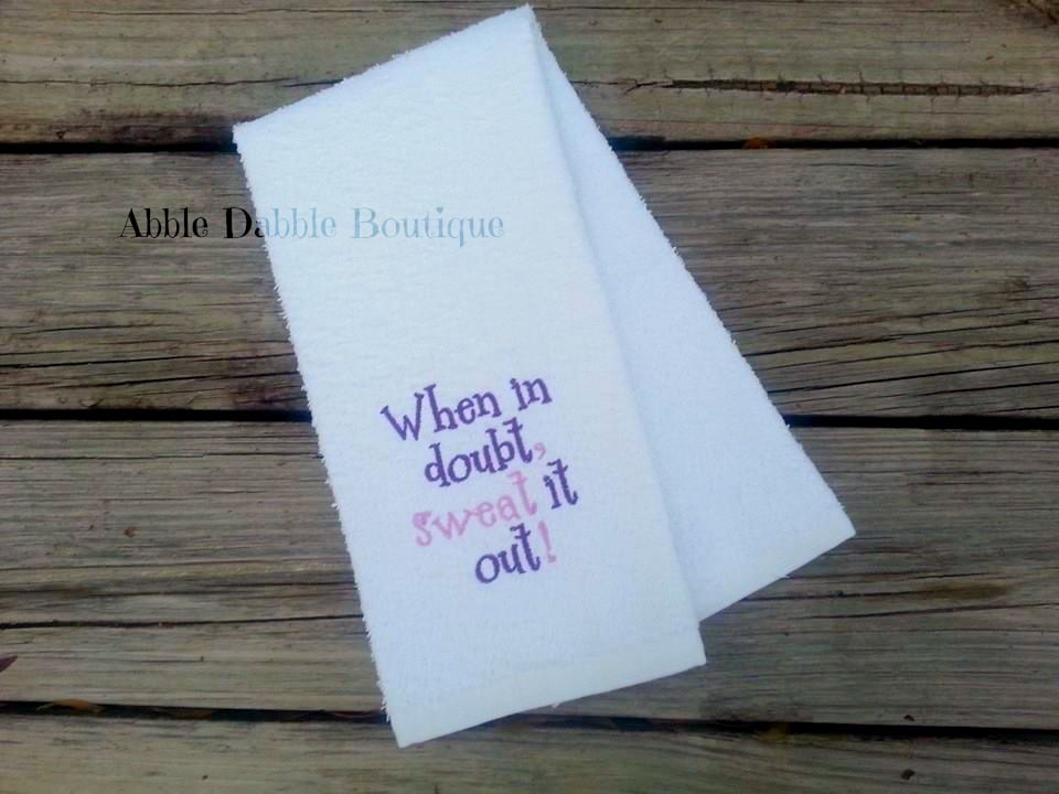 Image of When in doubt, sweat it out!