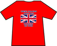 Image 4 of These Colours Don't Run Rangers On Tour T-shirts.
