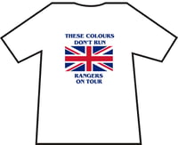 Image 5 of These Colours Don't Run Rangers On Tour T-shirts.