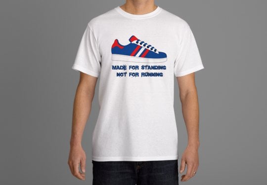 Red,White & Blue Made for standing not running t-shirt.