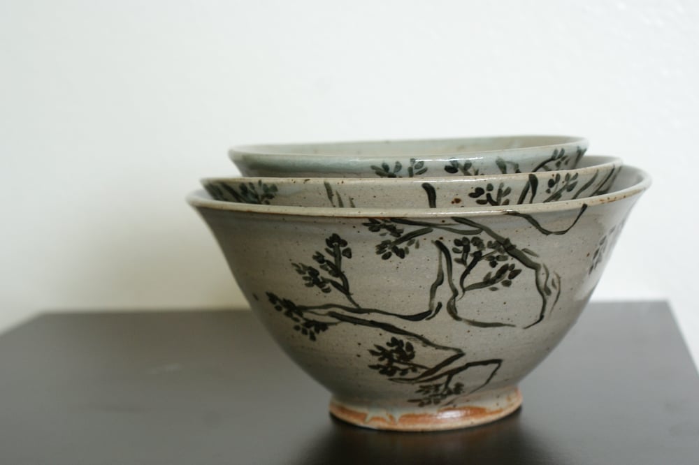 Image of Set of Three Tree Bowls