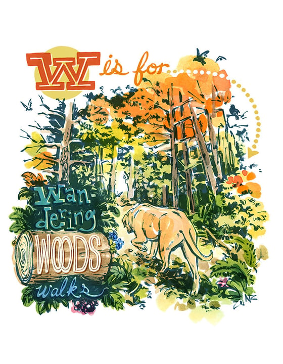 Image of Wandering Woods Walks - Giclée Print