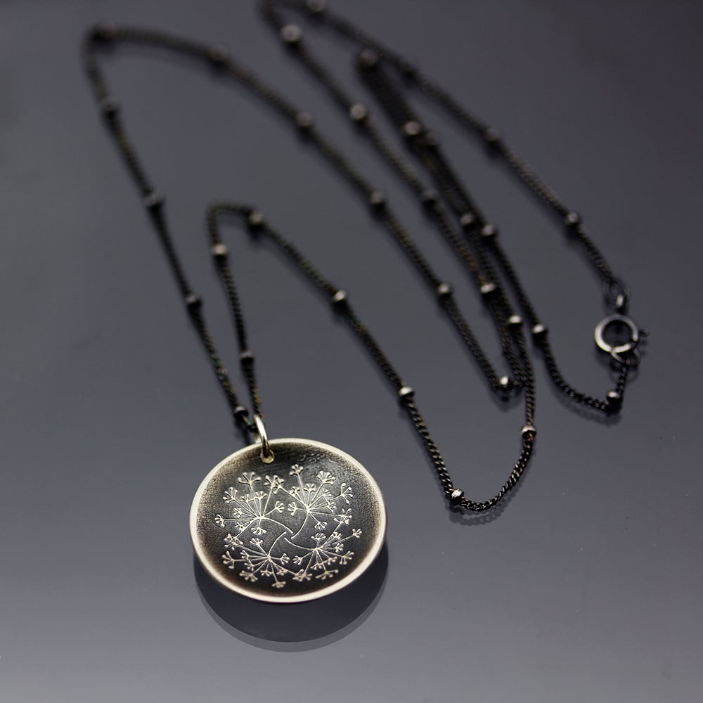 Silver Queen Anne's Lace necklace Lisa Hopkins Design