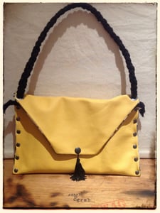 Image of Handbag - 'Yellow Skulls & Roses'