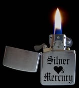Image of Silver Loves Mercury zippo-style lighter