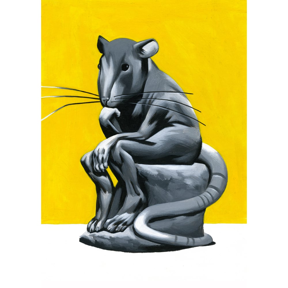 Image of Think Rat – Giclee Print