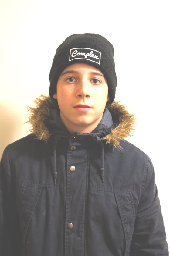 Image of Complex Apparel Signature Black Beanie
