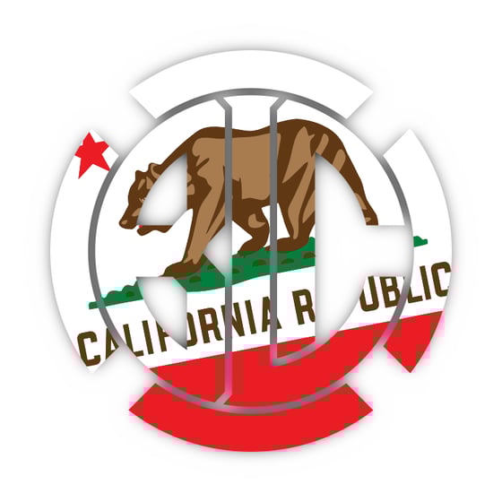 Image of Black Listed Bear Decal