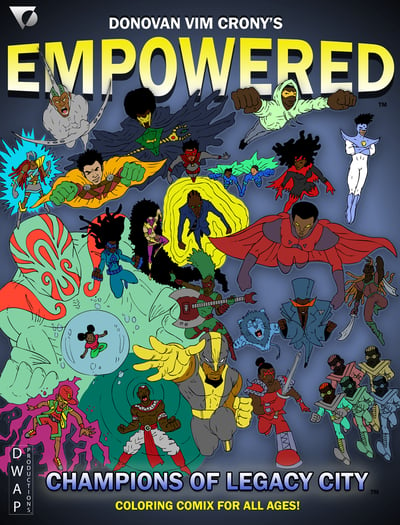 Image of Empowered Champions:  Superhero Coloring Book