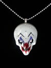 Grey Evil Clown Pendant