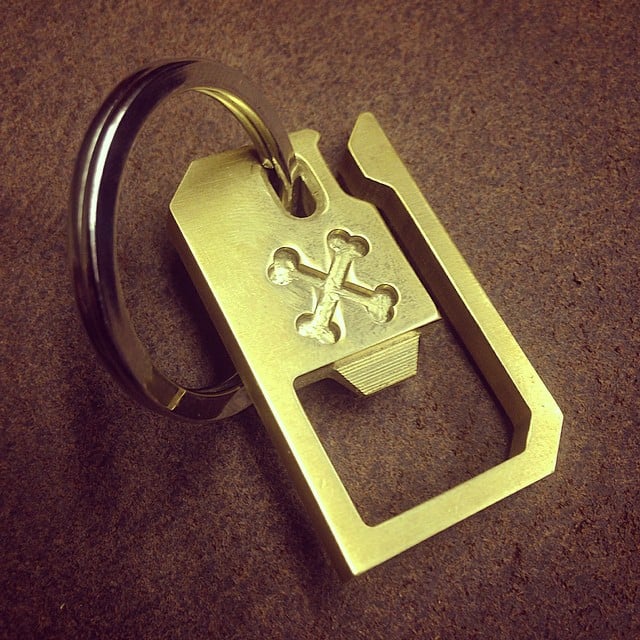 Image of Solid Brass Bottle Opener/Key Hook