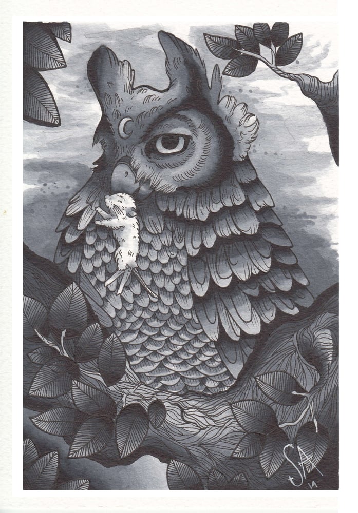 Image of Owl Of The Moon