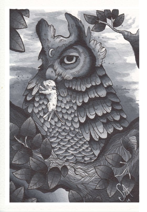 Image of Owl Of The Moon