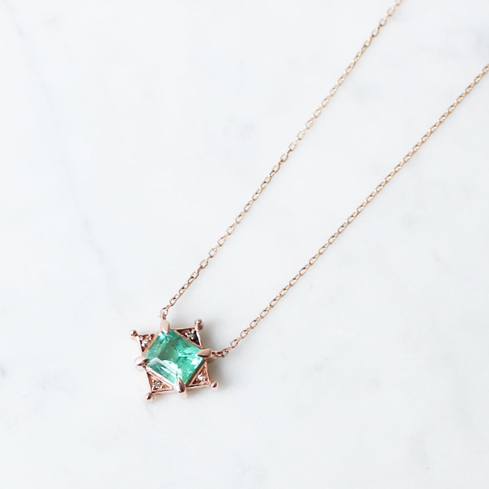 Dainty Alexandrite Emerald Necklace Rose Gold Vintage Star Moon Moissanite  Pendant Unique Women Anniversary Gift Delicate Jewelry for Her - Etsy