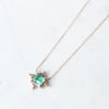Art Deco Green Emerald Necklace