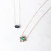 Art Deco Green Emerald Necklace