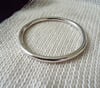 HEAVY SOLID STERLING SILVER 5MM BANGLE BAND