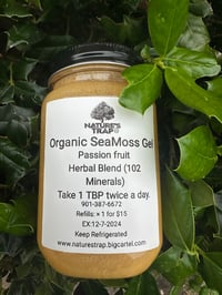 Organic SeaMoss Gel Passion fruit 16oz