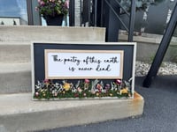 John Keats Botanical Wall Art | Handmade Dried Floral Sign | Poetry Collection