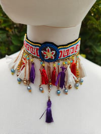 Image 2 of Festie choker - tassles