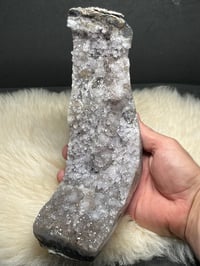 Image 9 of Druzy Quartz With Polished Agate Edges #2149