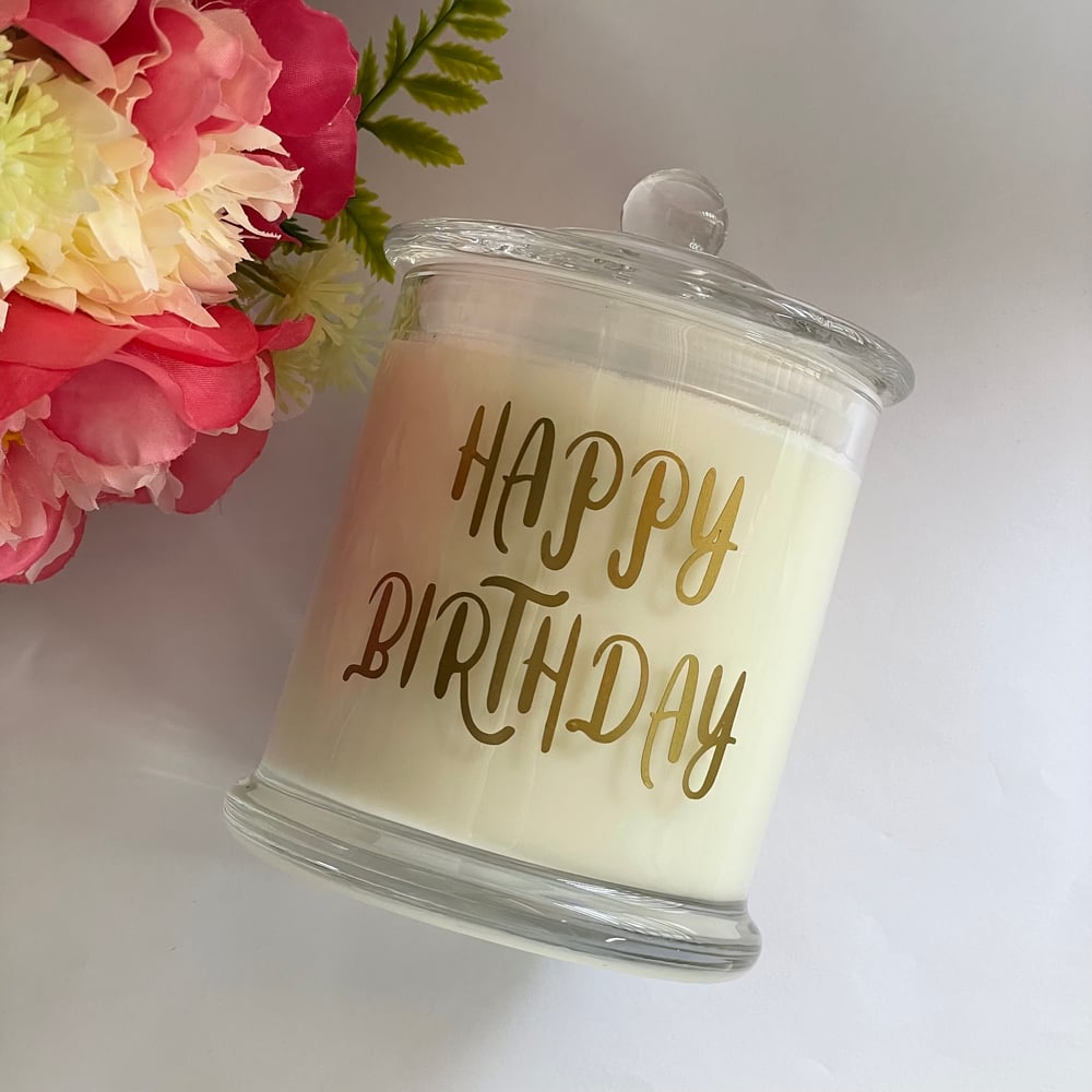Happy Birthday Candle (Double wicks)