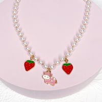 Image 2 of Strawberry Cow Pearl Necklace 