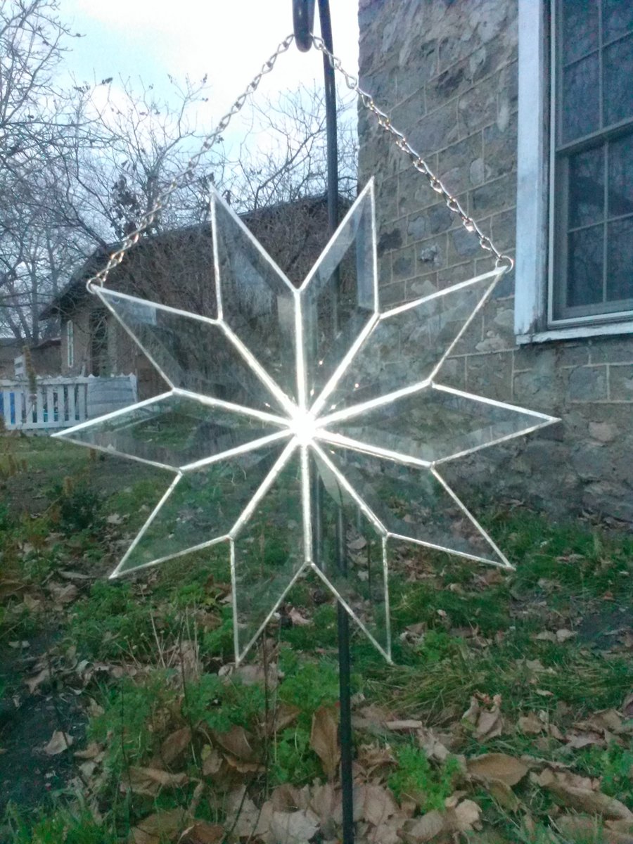 Image of Beveled Starburst-stained glass