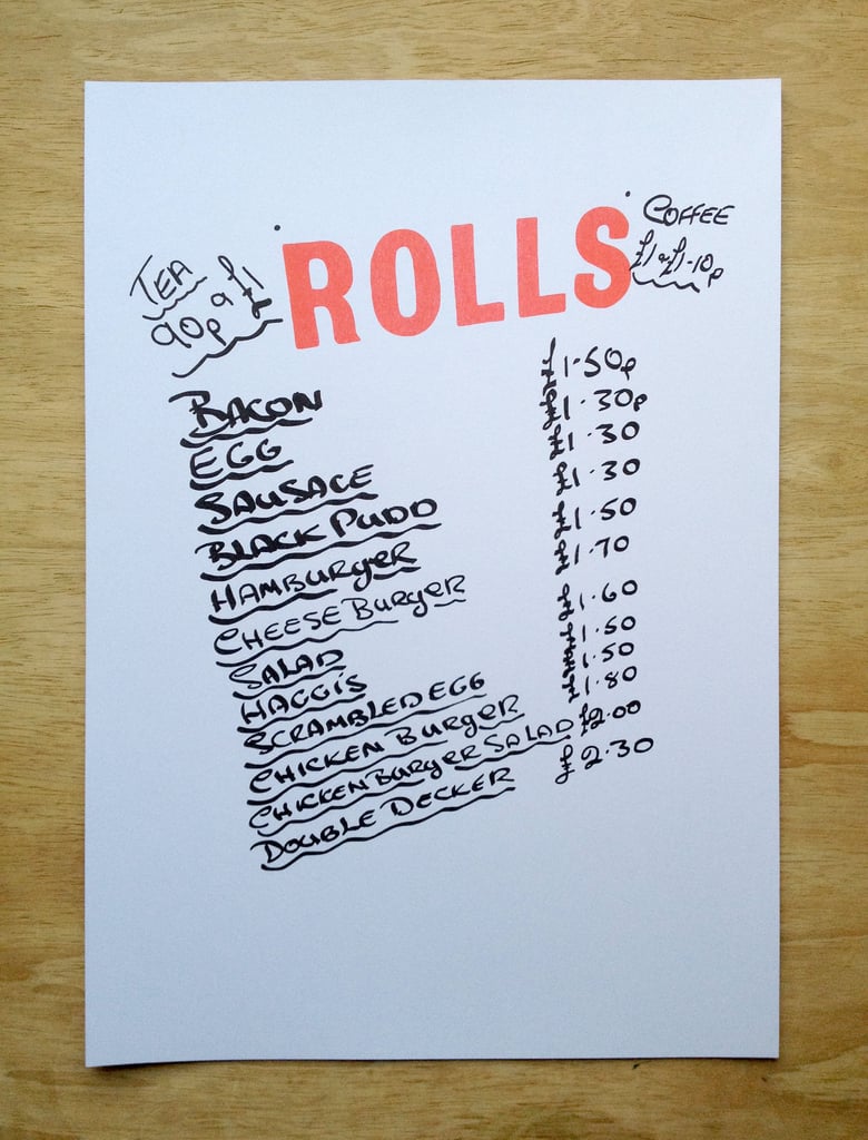 Image of Rolls (A3 Riso Print)