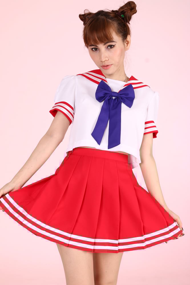 Ready To Post Sailor Mars Inspired 2 Piece Set Glitters For Dinner