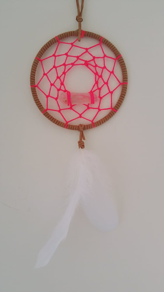 Image of Beige & Neon Dream Catcher