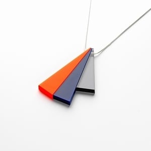 Image of Tutti Frutti Orange Navy Blue Grey Pendant