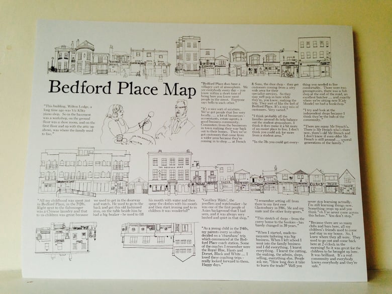 Image of Bedford Place Map - unfolded to frame yourself