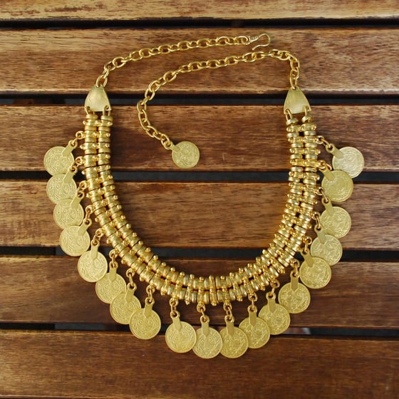 Image of GN106 Gold plated coin necklace