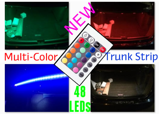 Image of Multi-Color 48 LED Trunk Strip with Remote Control