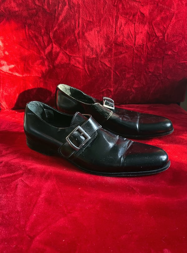 Image of Vintage Buckle Monk Strap Loafers
