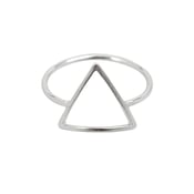Bague triangle - Green