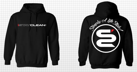 Image of iStayclean limited black pull over hoodie
