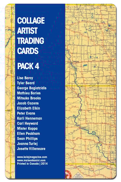 Kasini House Artshop Collage Artist Trading Cards Pack Four