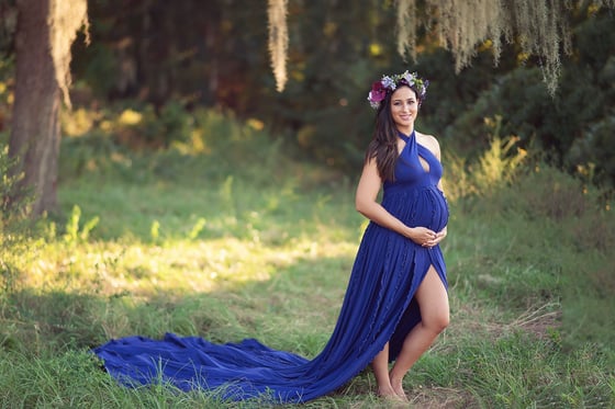 Image of Halter Maternity Gown