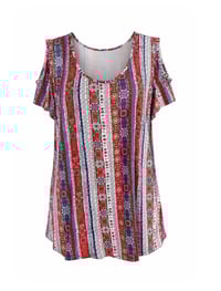 Image 6 of New 20 Faded Glory Open Shoulder Top #731*8