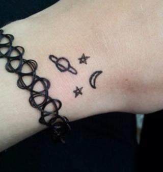 Image of Tattoo choker bracelet
