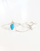 Image of Chain Ring midi and Natural Turquoise